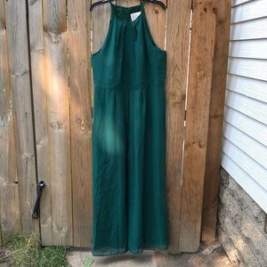 WEDDINGTON WAY//green sleeve less dress w/ pockets